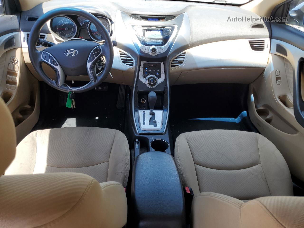 2012 Hyundai Elantra Gls Синий vin: KMHDH4AE4CU443868