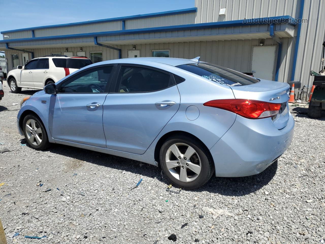 2012 Hyundai Elantra Gls Blue vin: KMHDH4AE4CU443868