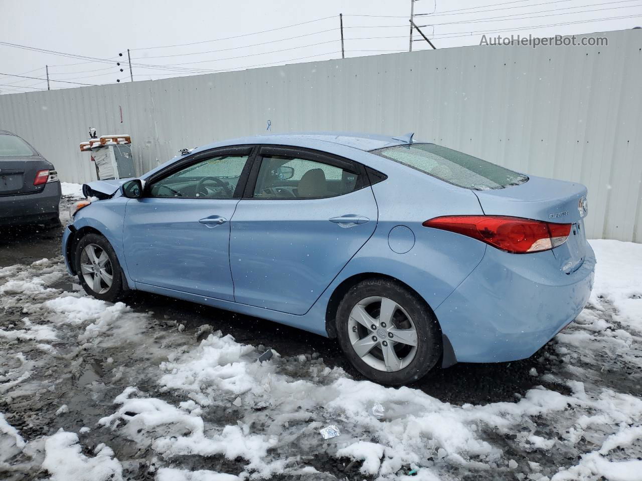 2013 Hyundai Elantra Gls Blue vin: KMHDH4AE4DU498046