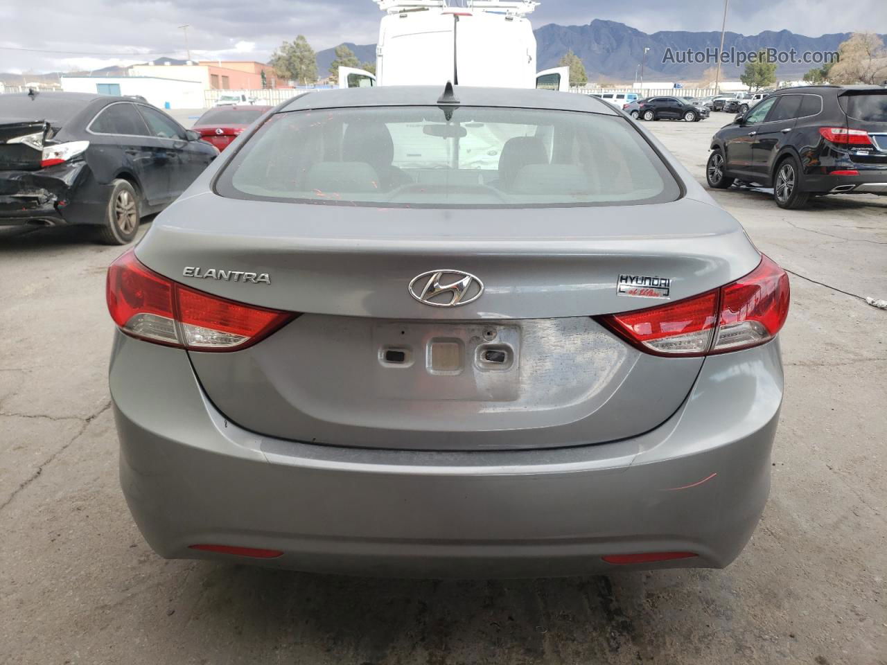 2013 Hyundai Elantra Gls Gray vin: KMHDH4AE4DU529554