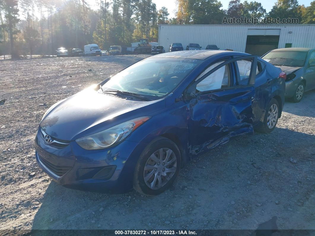 2013 Hyundai Elantra Gls Синий vin: KMHDH4AE4DU594209