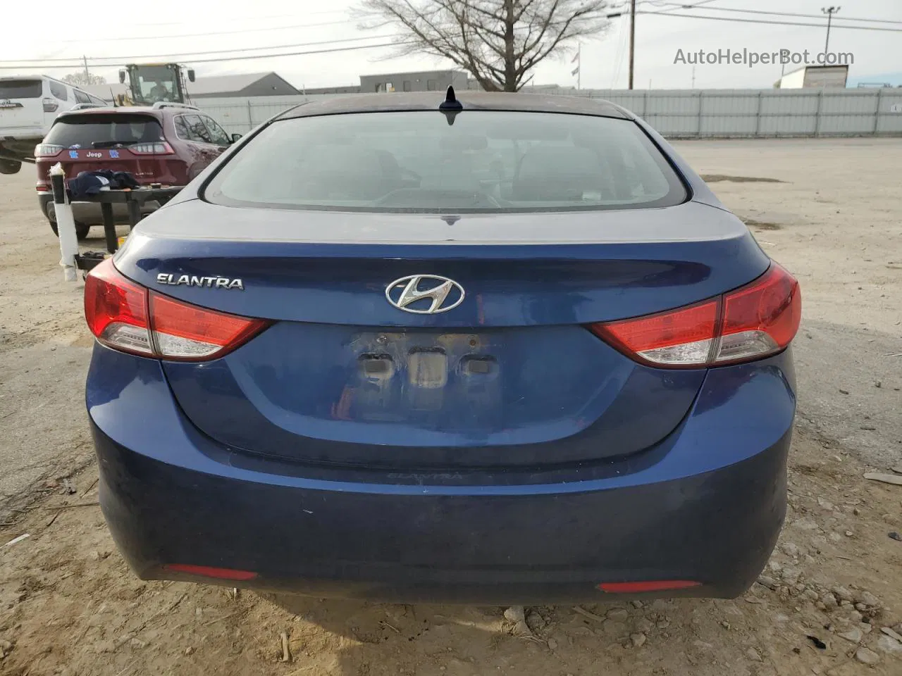 2013 Hyundai Elantra Gls Blue vin: KMHDH4AE4DU628021