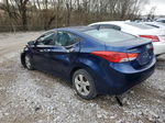 2013 Hyundai Elantra Gls Blue vin: KMHDH4AE4DU628021