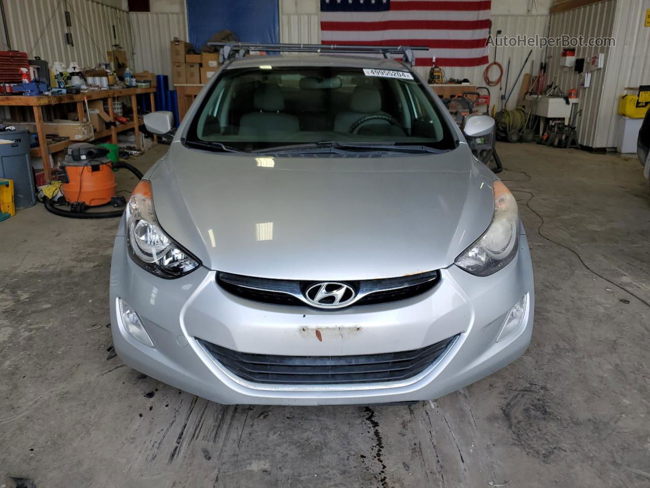 2013 Hyundai Elantra Gls Серебряный vin: KMHDH4AE4DU649046