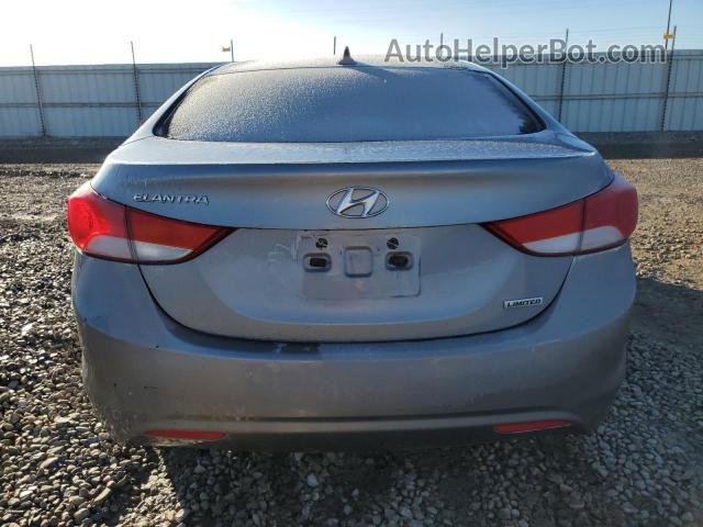 2013 Hyundai Elantra Gls Серый vin: KMHDH4AE4DU702733