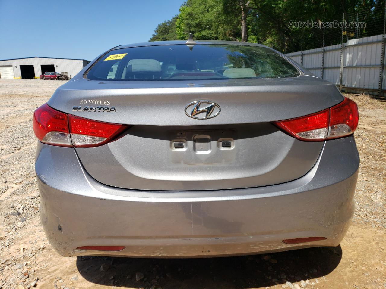 2013 Hyundai Elantra Gls Silver vin: KMHDH4AE4DU749437