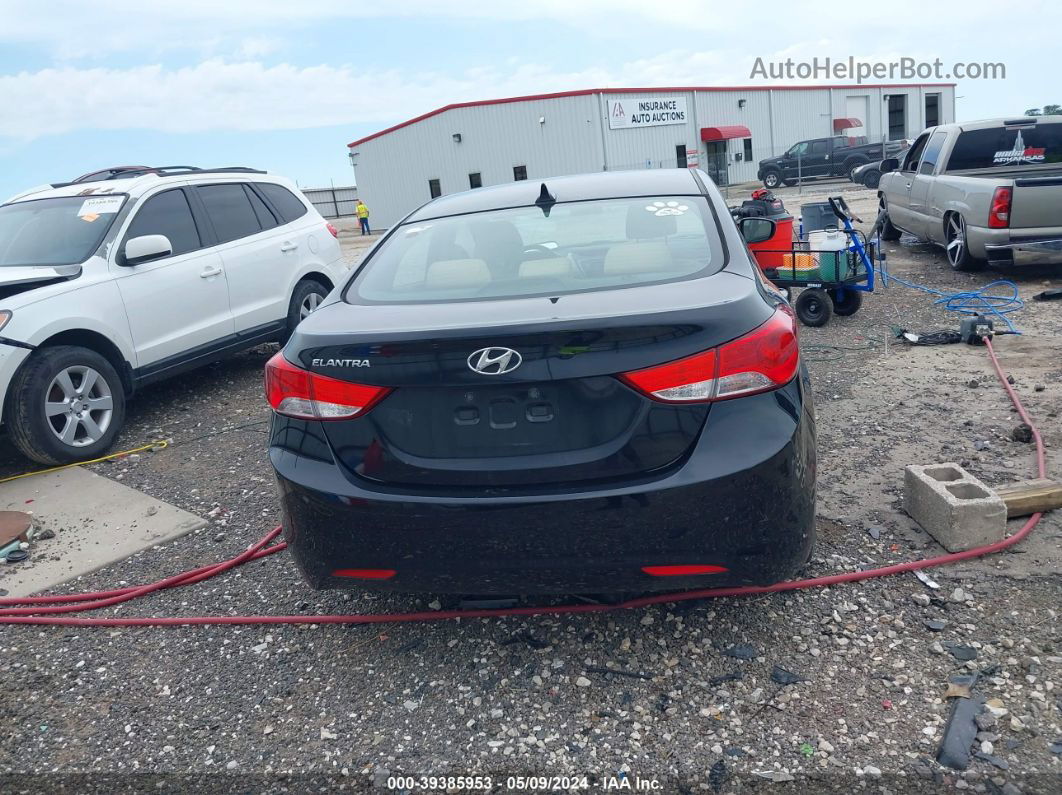 2013 Hyundai Elantra Gls Black vin: KMHDH4AE4DU851921