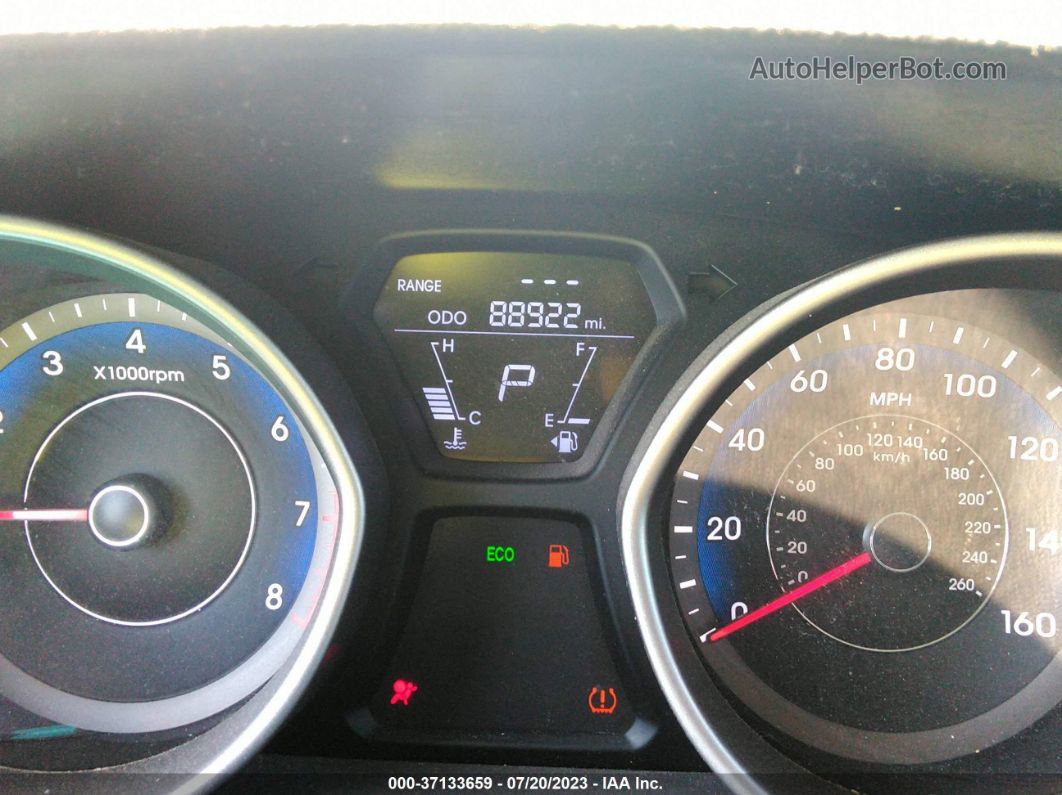 2013 Hyundai Elantra Gls (ulsan Plant) Black vin: KMHDH4AE4DU919733