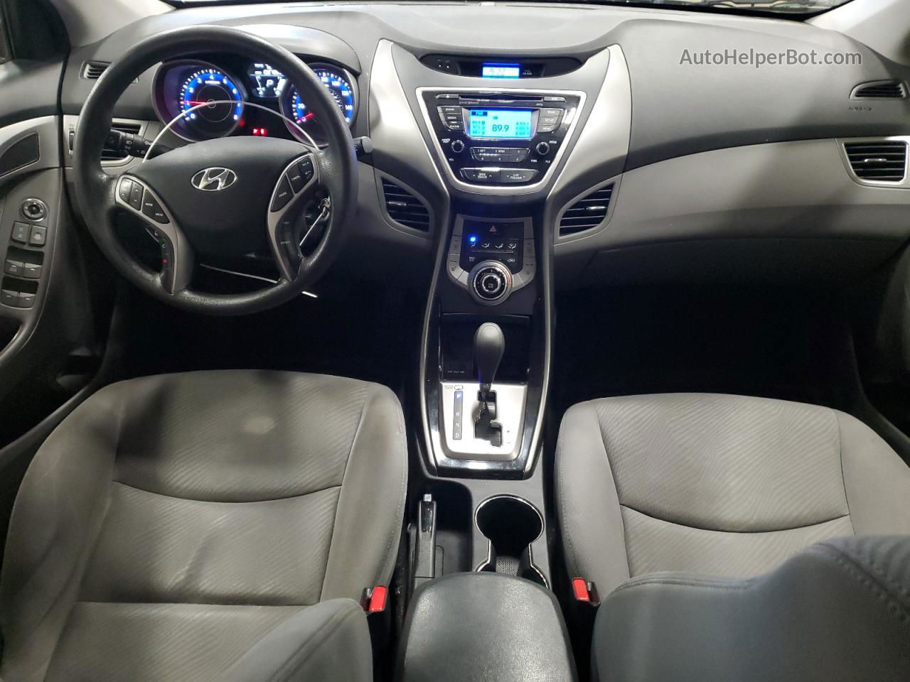 2013 Hyundai Elantra Gls Gray vin: KMHDH4AE4DU988096