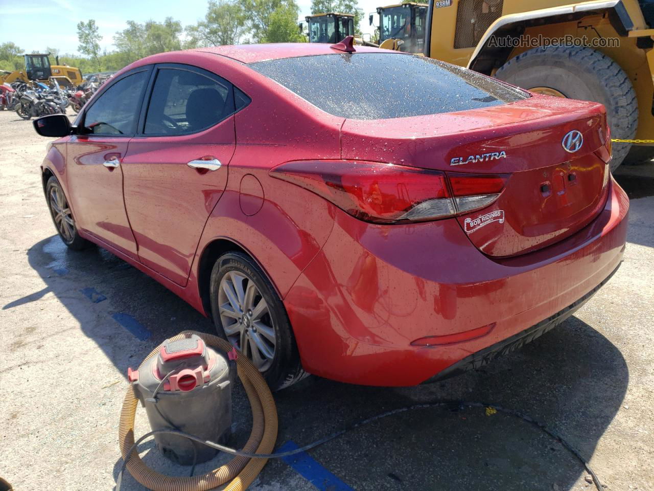 2014 Hyundai Elantra Se Red vin: KMHDH4AE4EU030125