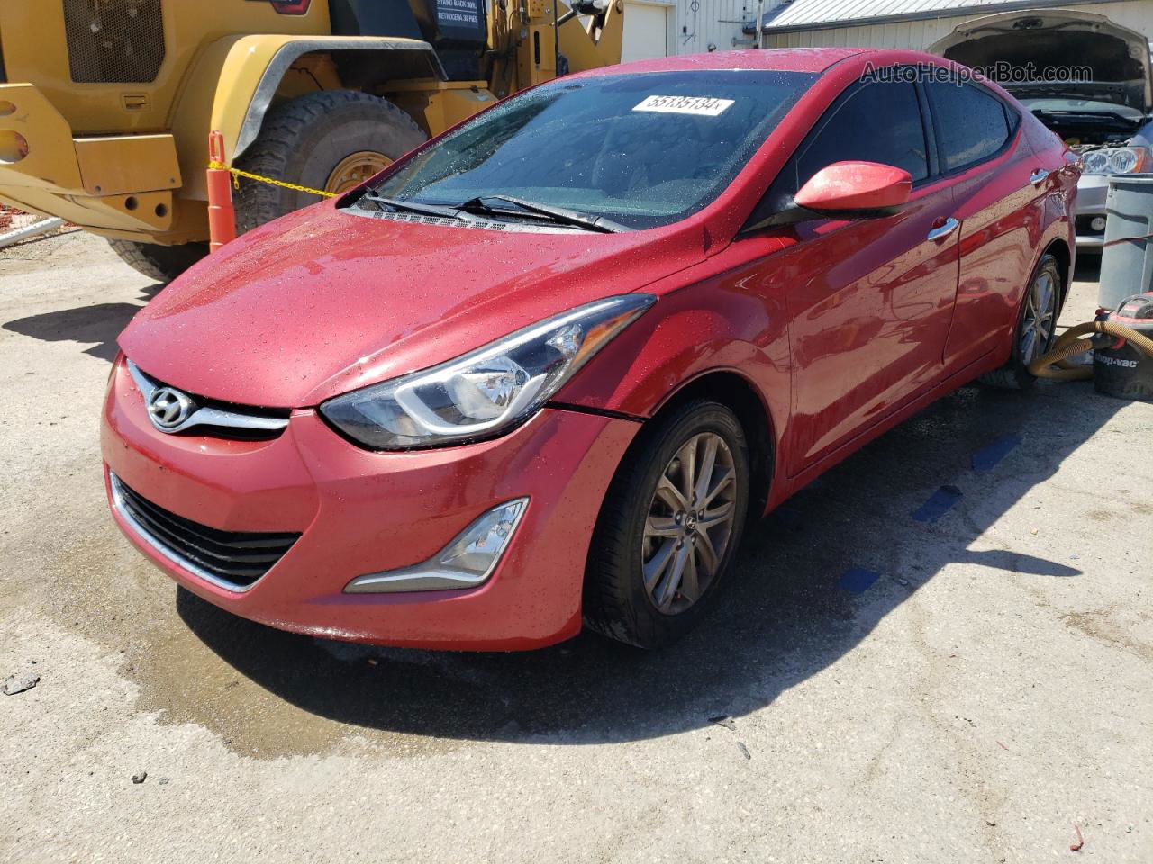 2014 Hyundai Elantra Se Red vin: KMHDH4AE4EU030125