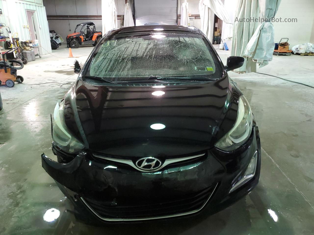 2014 Hyundai Elantra Se Black vin: KMHDH4AE4EU066543