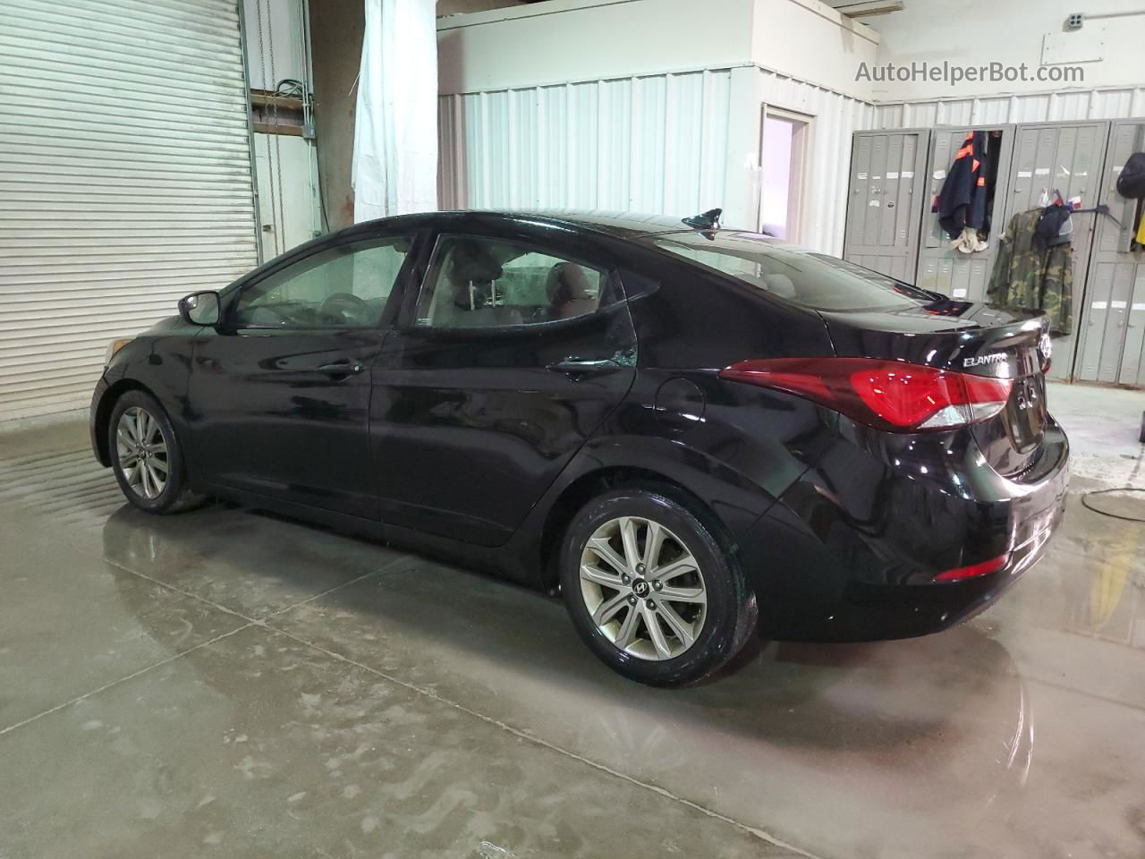 2014 Hyundai Elantra Se Black vin: KMHDH4AE4EU066543