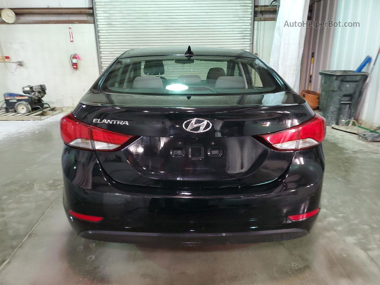 2014 Hyundai Elantra Se Black vin: KMHDH4AE4EU066543