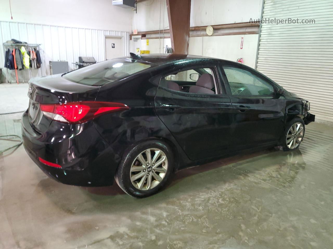 2014 Hyundai Elantra Se Black vin: KMHDH4AE4EU066543