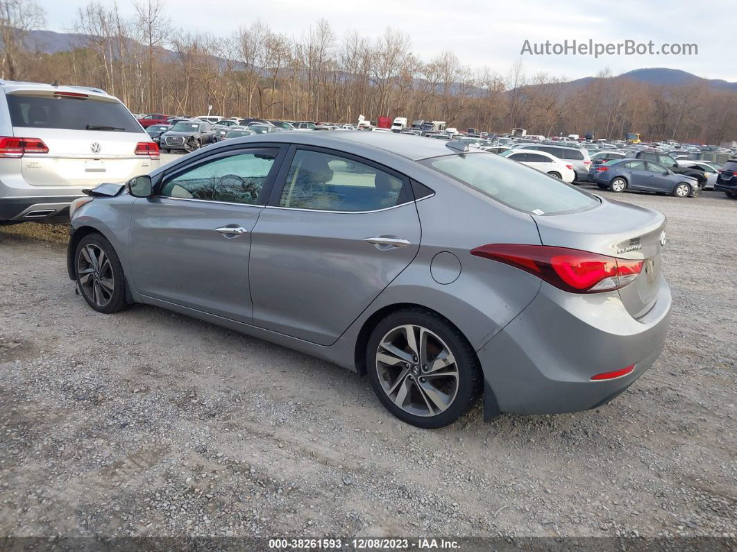 2014 Hyundai Elantra Limited Ulsan Plant Silver vin: KMHDH4AE4EU072603