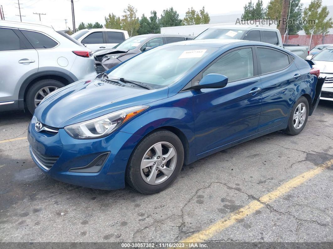 2014 Hyundai Elantra Se (ulsan Plant) Синий vin: KMHDH4AE4EU120407