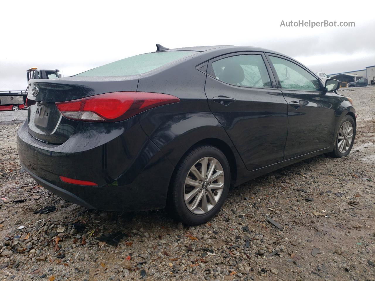 2014 Hyundai Elantra Se Черный vin: KMHDH4AE4EU134565