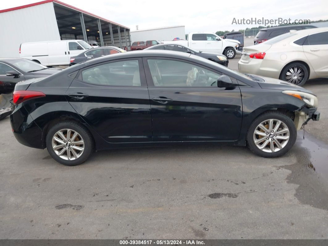 2014 Hyundai Elantra Se Black vin: KMHDH4AE4EU147994