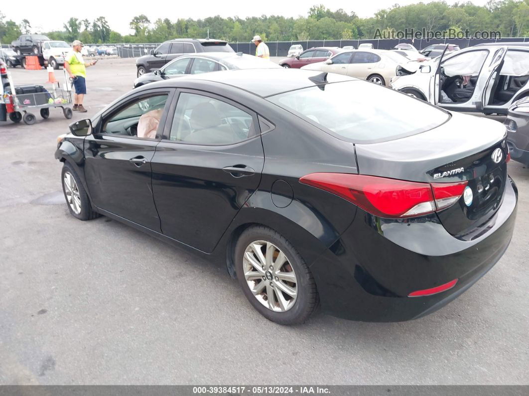 2014 Hyundai Elantra Se Black vin: KMHDH4AE4EU147994