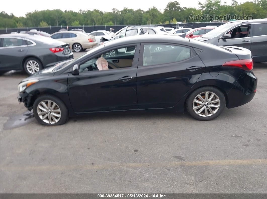 2014 Hyundai Elantra Se Black vin: KMHDH4AE4EU147994