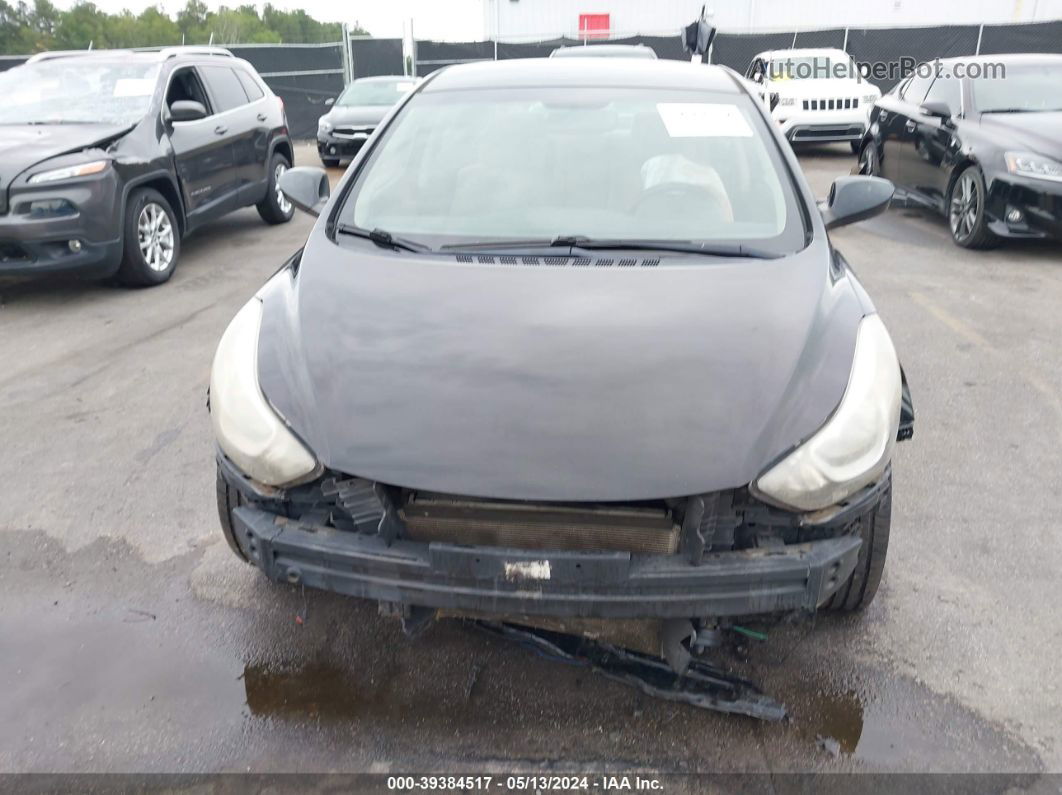 2014 Hyundai Elantra Se Black vin: KMHDH4AE4EU147994