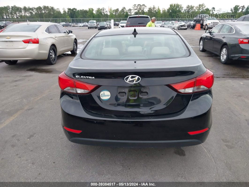 2014 Hyundai Elantra Se Black vin: KMHDH4AE4EU147994