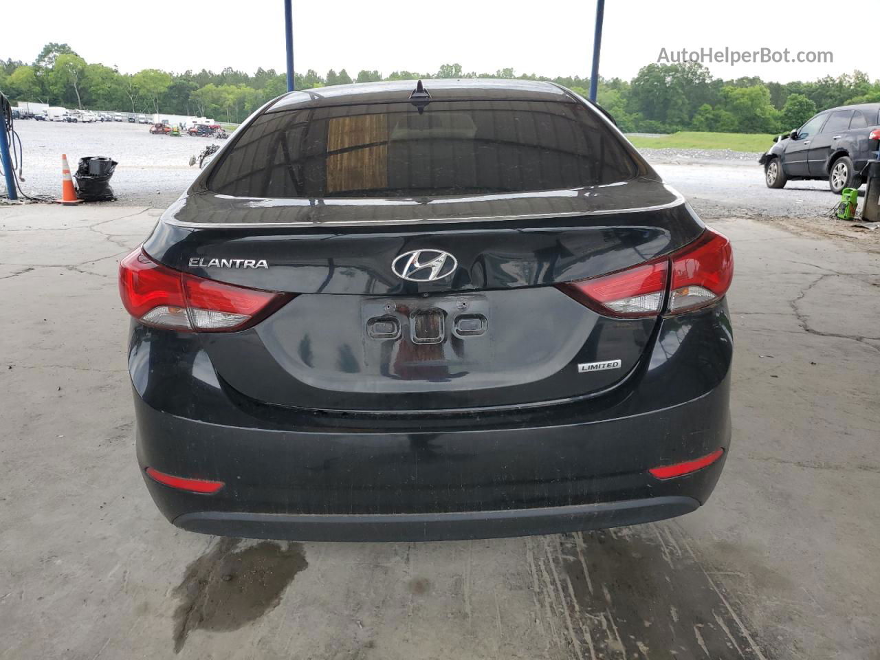 2014 Hyundai Elantra Se Черный vin: KMHDH4AE4EU170532