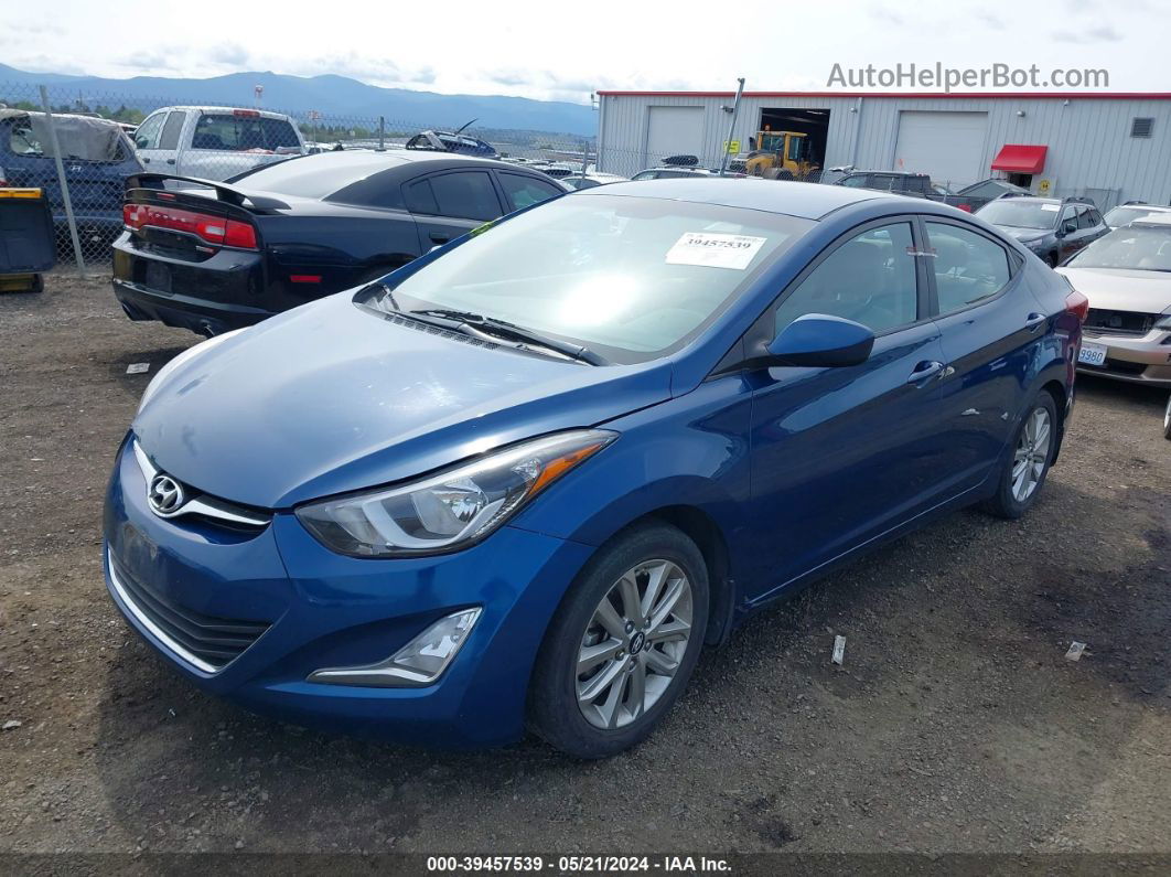 2014 Hyundai Elantra Se Blue vin: KMHDH4AE4EU180591