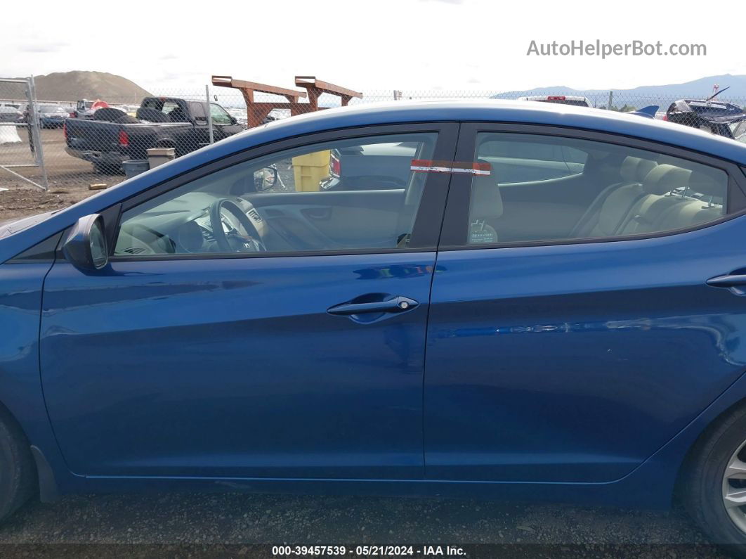 2014 Hyundai Elantra Se Blue vin: KMHDH4AE4EU180591