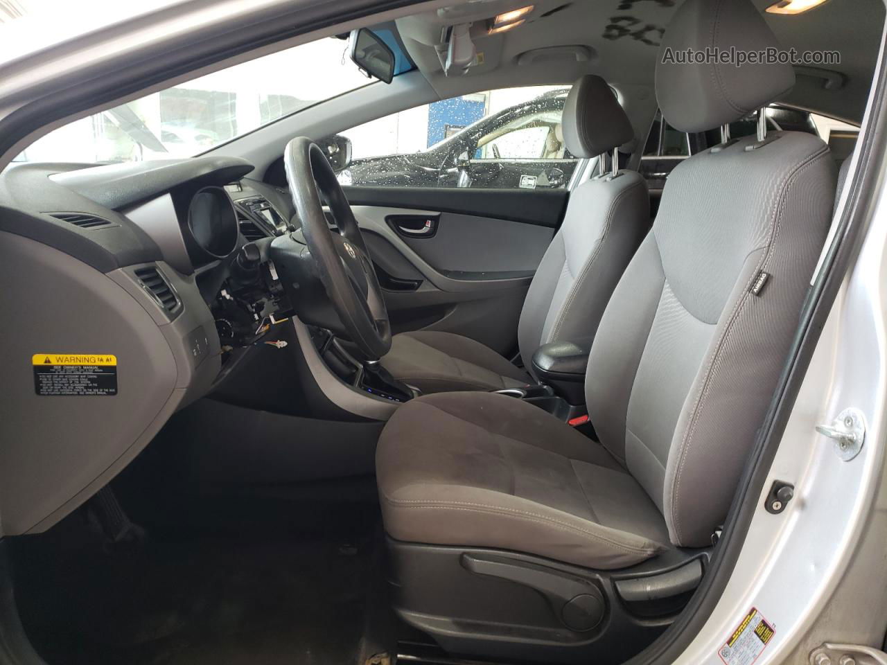 2014 Hyundai Elantra Se Silver vin: KMHDH4AE4EU189050