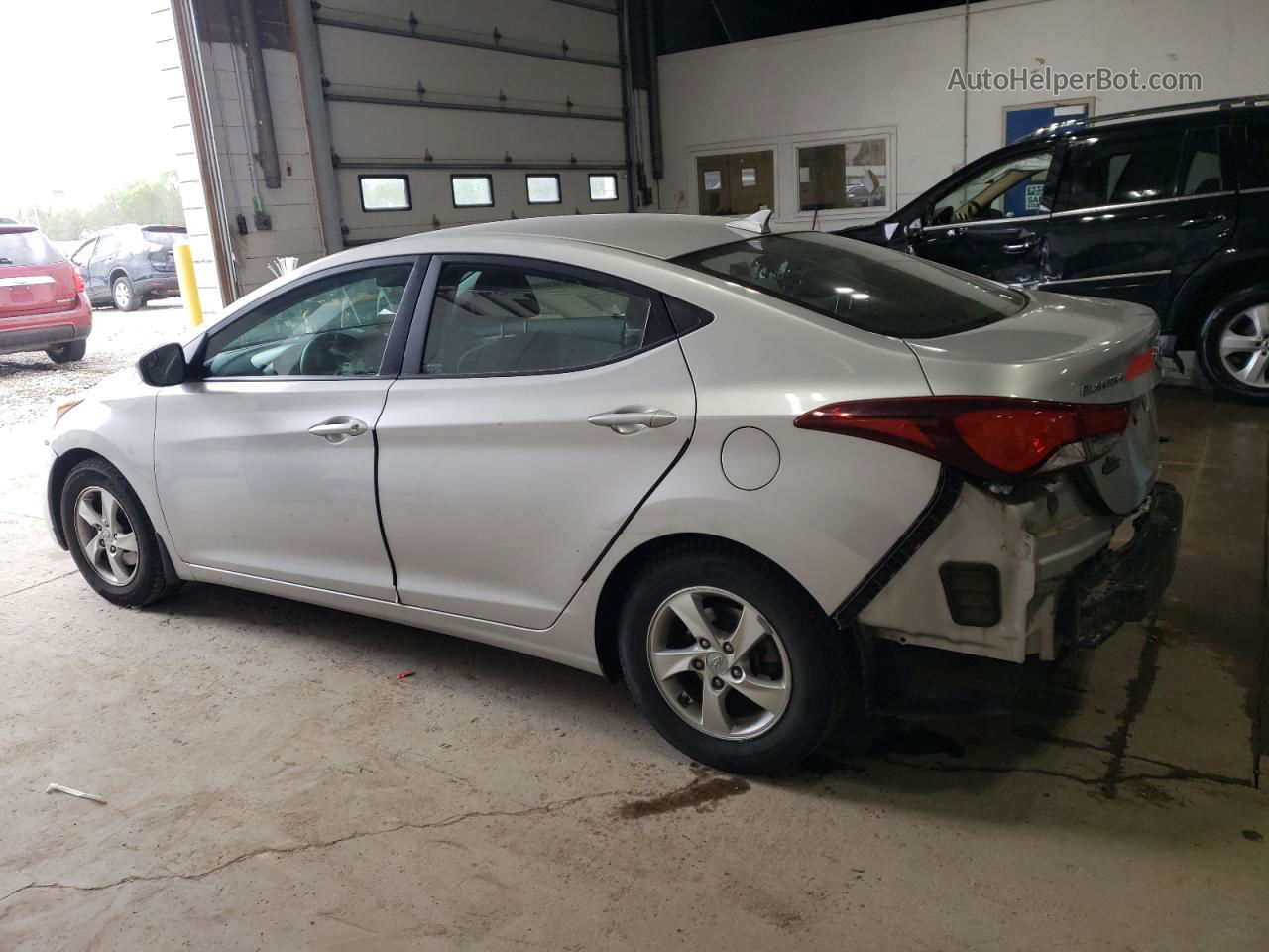 2014 Hyundai Elantra Se Silver vin: KMHDH4AE4EU189050