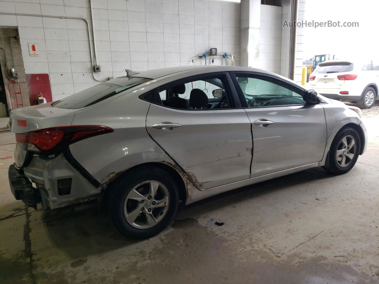 2014 Hyundai Elantra Se Silver vin: KMHDH4AE4EU189050