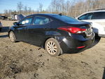 2014 Hyundai Elantra Se Черный vin: KMHDH4AE4EU203660