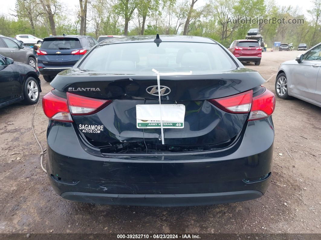 2015 Hyundai Elantra Se Black vin: KMHDH4AE4FU361109