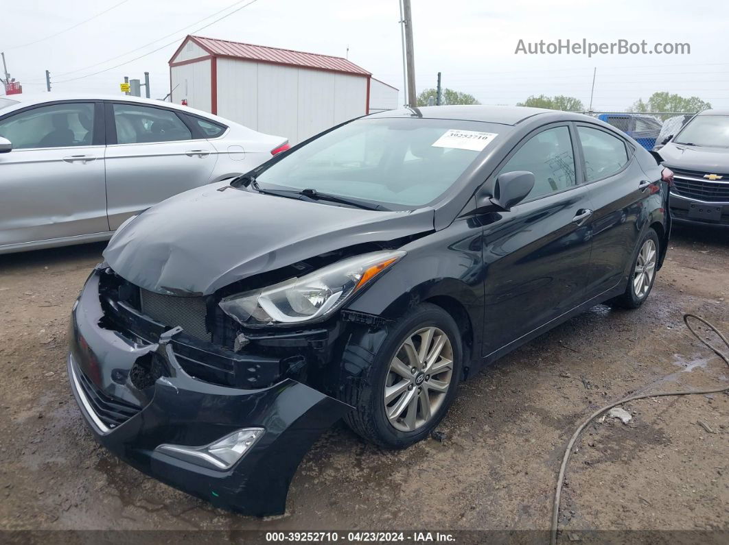 2015 Hyundai Elantra Se Black vin: KMHDH4AE4FU361109