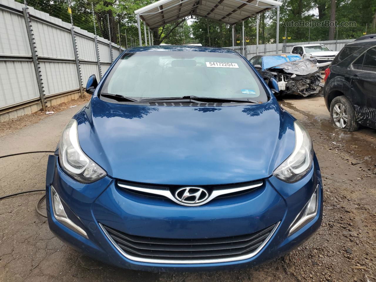 2015 Hyundai Elantra Se Синий vin: KMHDH4AE4FU420238