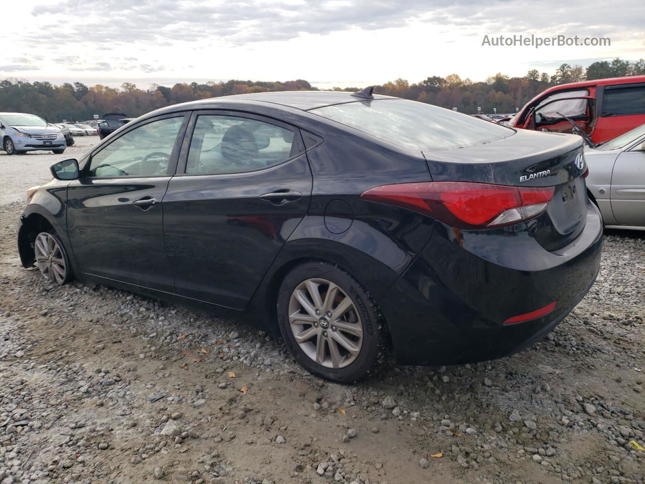 2016 Hyundai Elantra Se Black vin: KMHDH4AE4GU487665