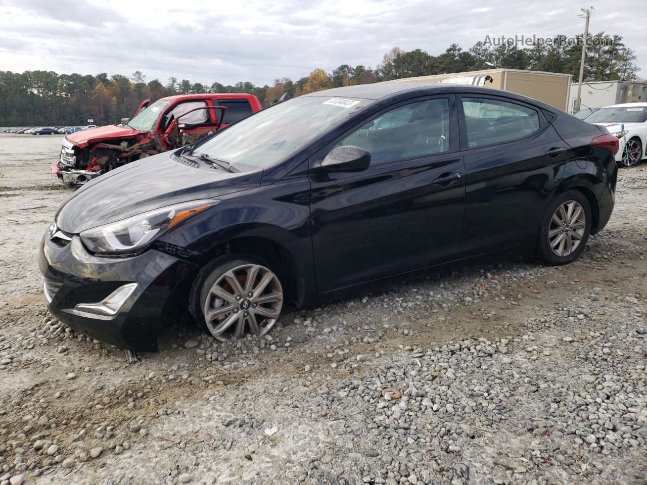 2016 Hyundai Elantra Se Black vin: KMHDH4AE4GU487665