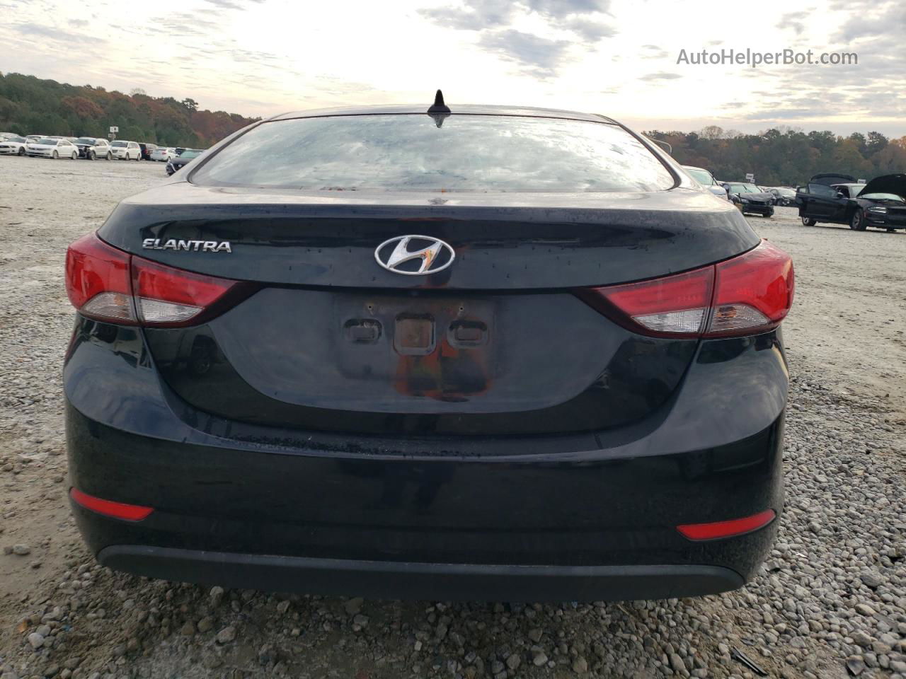 2016 Hyundai Elantra Se Black vin: KMHDH4AE4GU487665