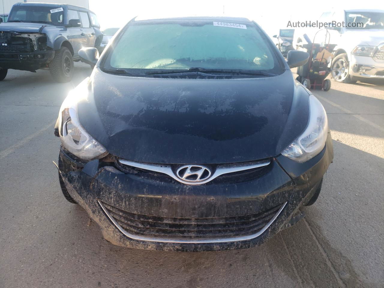 2016 Hyundai Elantra Se Черный vin: KMHDH4AE4GU487679