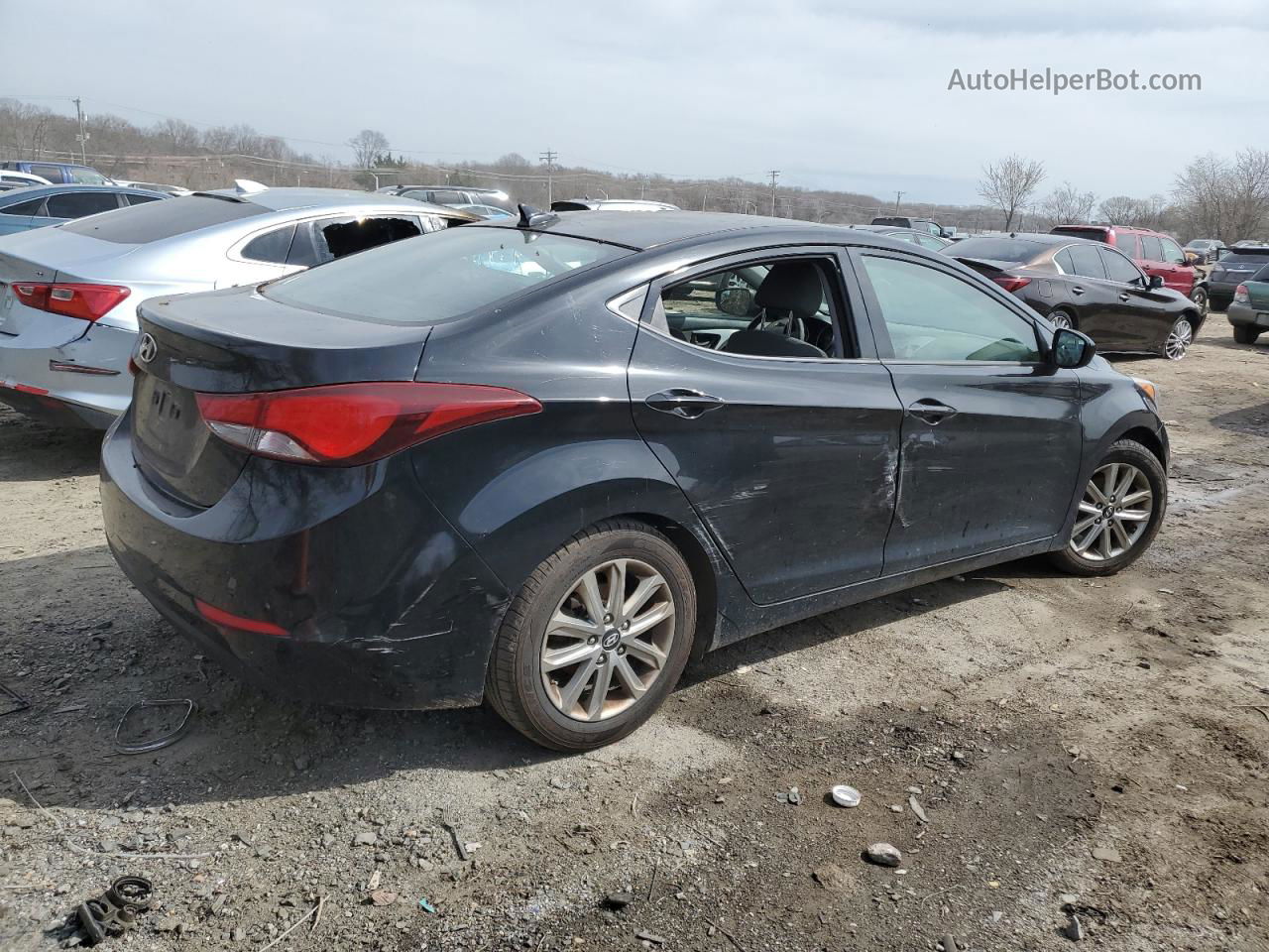 2016 Hyundai Elantra Se Black vin: KMHDH4AE4GU487682