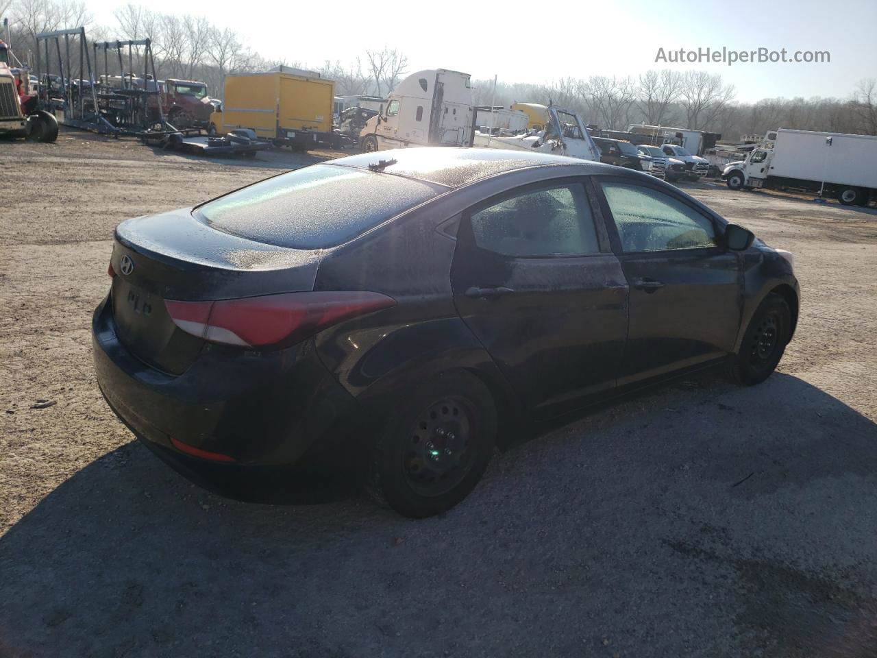 2016 Hyundai Elantra Se Черный vin: KMHDH4AE4GU516999