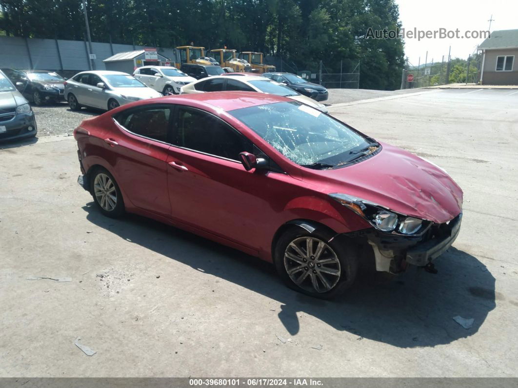 2016 Hyundai Elantra Se Red vin: KMHDH4AE4GU544687