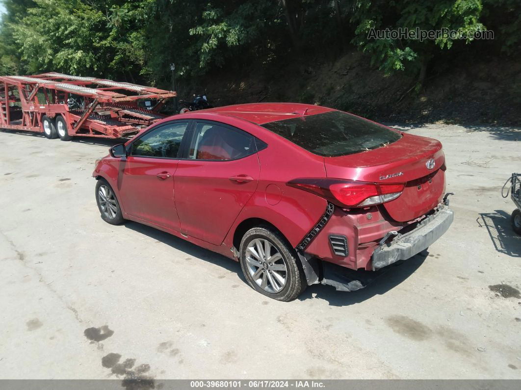 2016 Hyundai Elantra Se Red vin: KMHDH4AE4GU544687