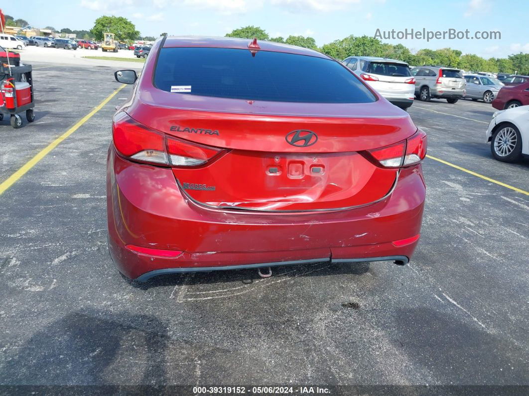 2016 Hyundai Elantra Se Красный vin: KMHDH4AE4GU575020