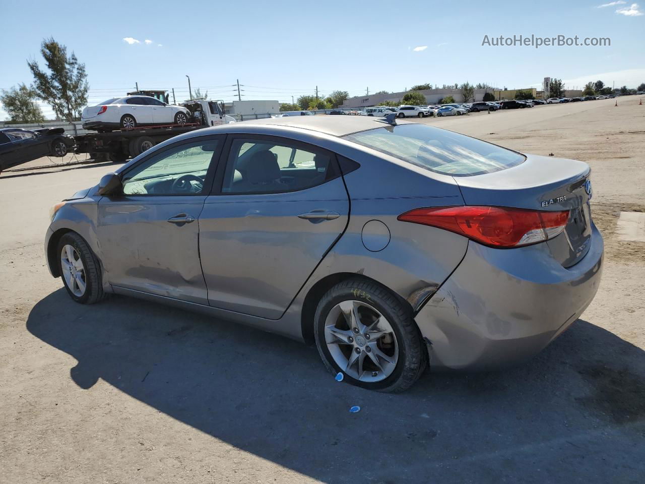 2011 Hyundai Elantra Gls Gray vin: KMHDH4AE5BU093830