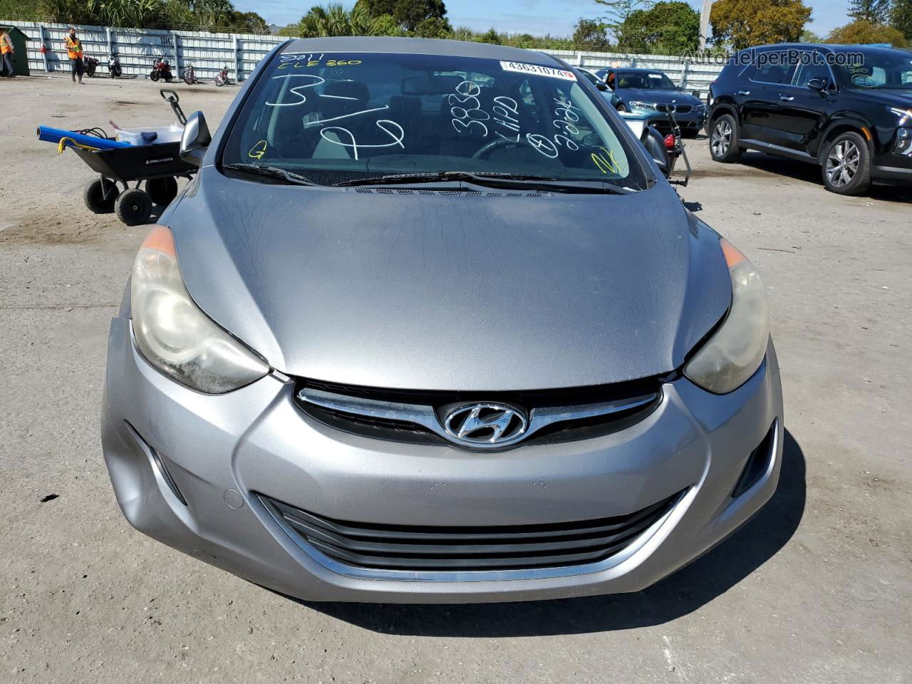 2011 Hyundai Elantra Gls Gray vin: KMHDH4AE5BU093830