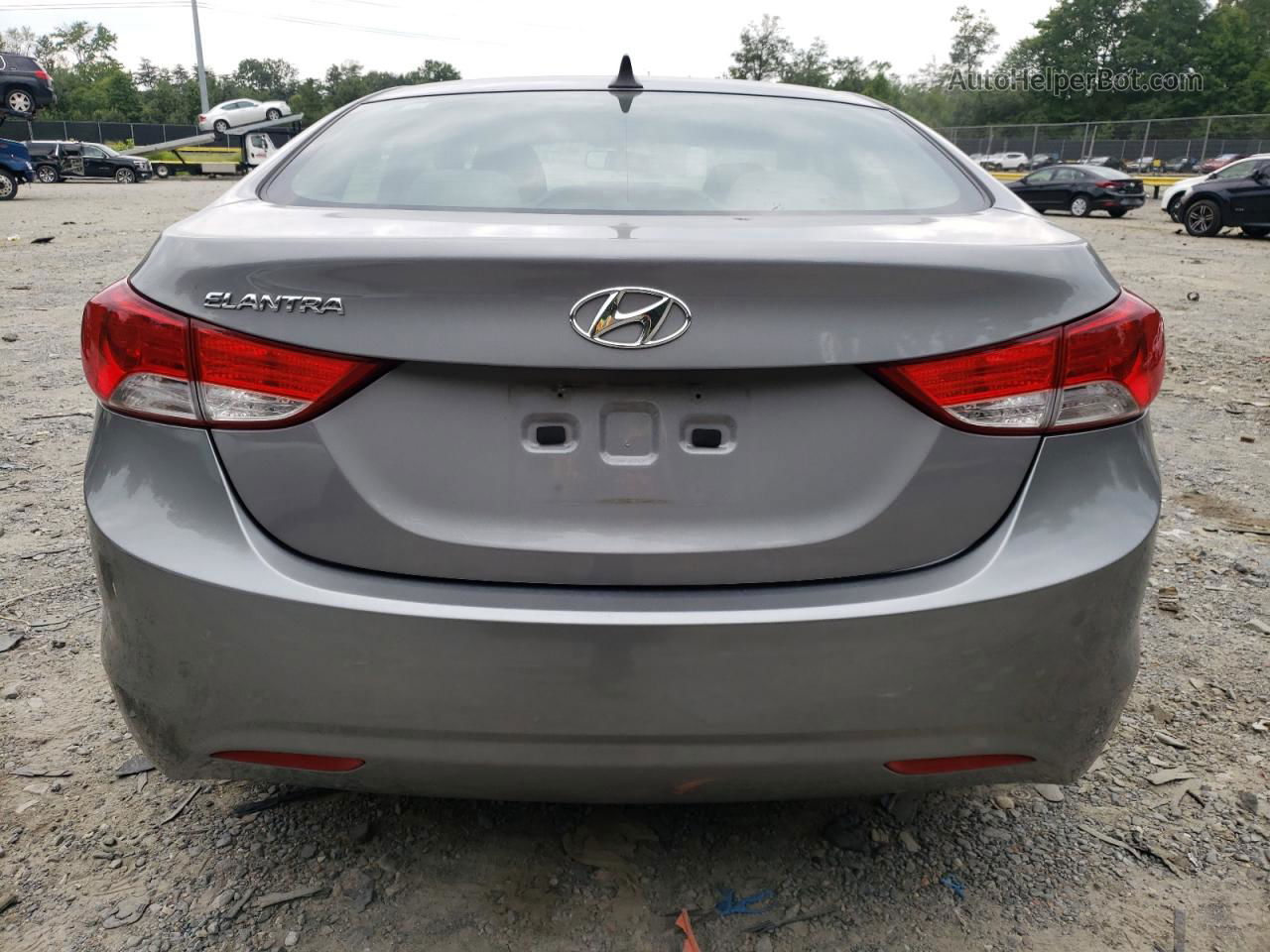 2011 Hyundai Elantra Gls Gray vin: KMHDH4AE5BU095111