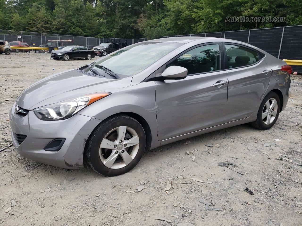 2011 Hyundai Elantra Gls Gray vin: KMHDH4AE5BU095111